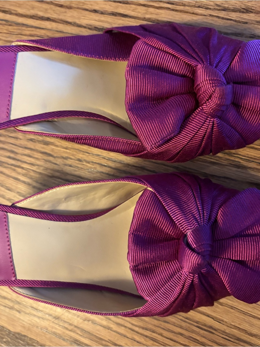 Alex Marie Fuchsia Knot Slingback Mules